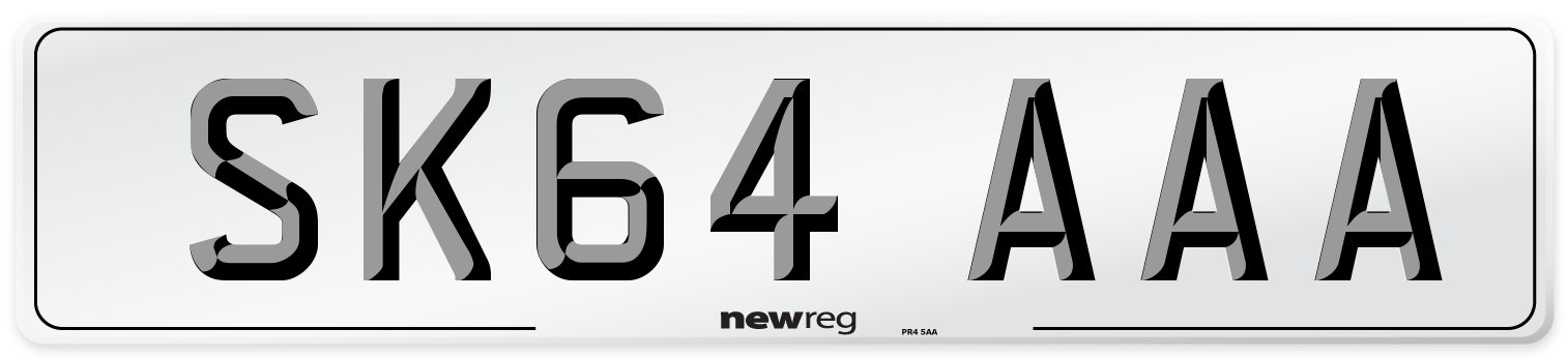 SK64 AAA Number Plate from New Reg
